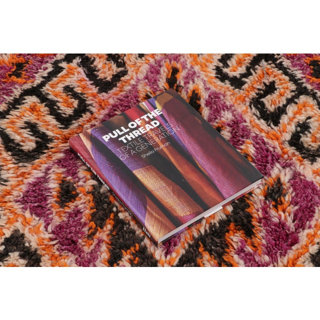 Vintage Moroccan Berber Rug With Pink & Orange Lattice by Rug & Kilim, 1950-1959 For Sale - Image 9 of 9