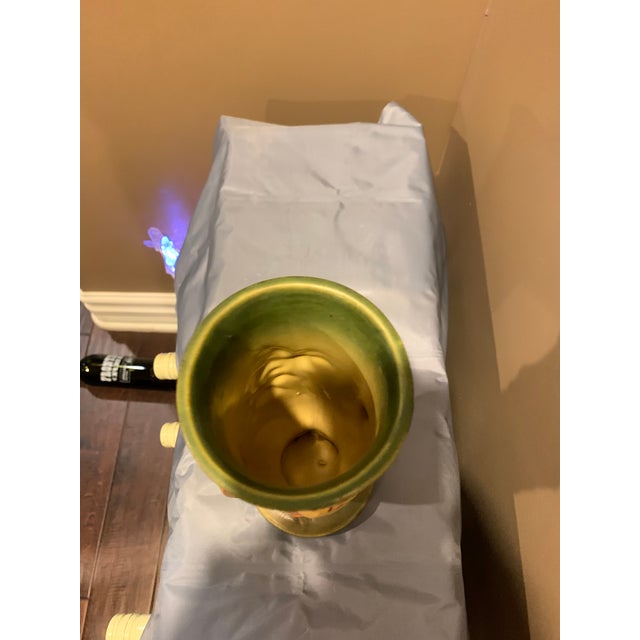 Arts & Crafts Roseville Zephyr Lily Arts and Craft Vase For Sale - Image 3 of 5