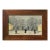 Antique Swedish Folk Art Winter Park Landscape With Figures, Signed (Oil on Canvas) For Sale