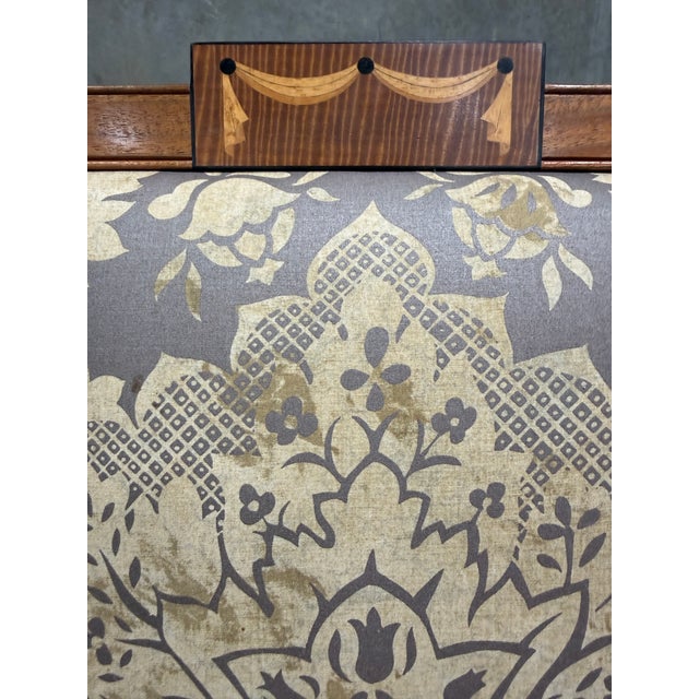 Set of 12 Custom Federal Style Mahogany Dining Chairs With Inlay by Johns Congdon (10 Side, 2 Arm) For Sale - Image 9 of 17