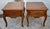 Brown Vintage Pair of Ethan Allen Pine Country French Style End/Side Tables W/Drawer For Sale - Image 8 of 12