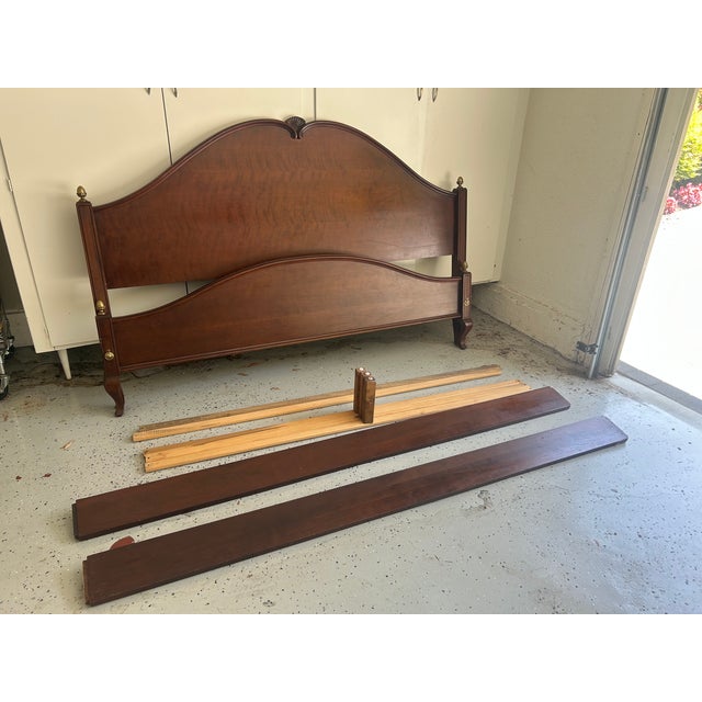 1990s Ethan Allen Medallion Collection Bedroom Set (California King Bed Frame) For Sale - Image 16 of 18