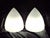 Metal Vintage Minimalist Ceiling Lamps with Opaque White Glass Shades on Brass Brackets, 2000s, Set of 2 For Sale - Image 7 of 7
