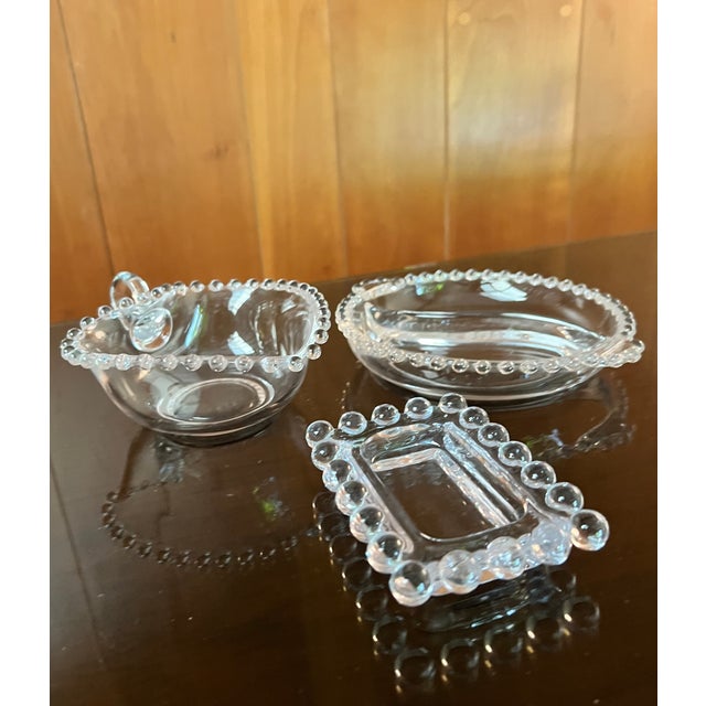 Mid-Century Modern Vintage Imperial Candlewick Serving Dishes - Set of Three For Sale - Image 3 of 10