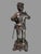 Antique Victorian Figural Cast Metal 17.5" Statue of a Knight or Gladiator In very good original condition showing some...