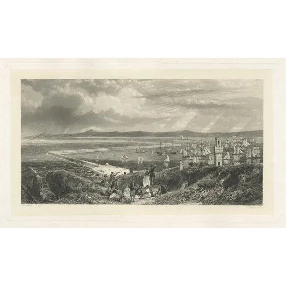 Ships in an Harbour, 1860, Paper For Sale - Image 6 of 6