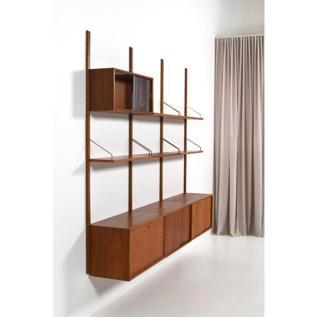 Mid-Century Scandinavian Teak Royal System by Poul Cadovius for Cado, Denmark, 1960s For Sale - Image 5 of 15