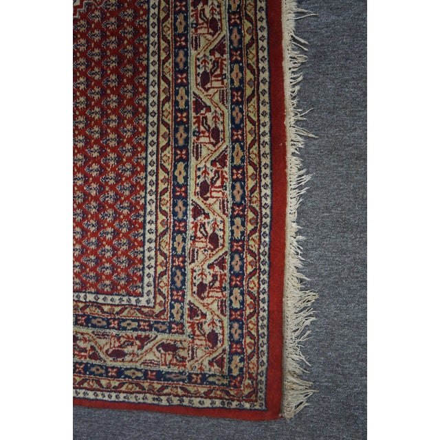 Textile Vintage Hand Knotted Rug For Sale - Image 7 of 8