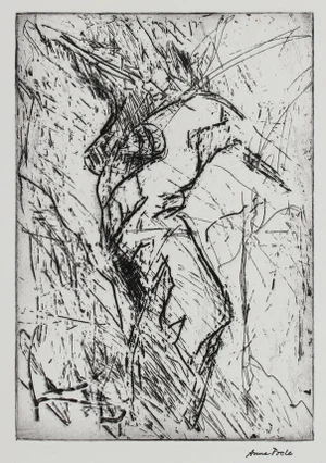 Figurative Torso Deconstruction Late 20th Century Monochromatic Etching