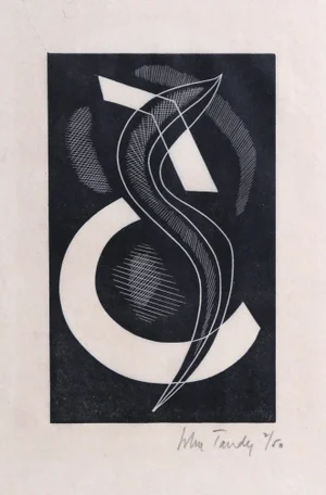 John Tandy, "Untitled 4", Abstract Woodcut