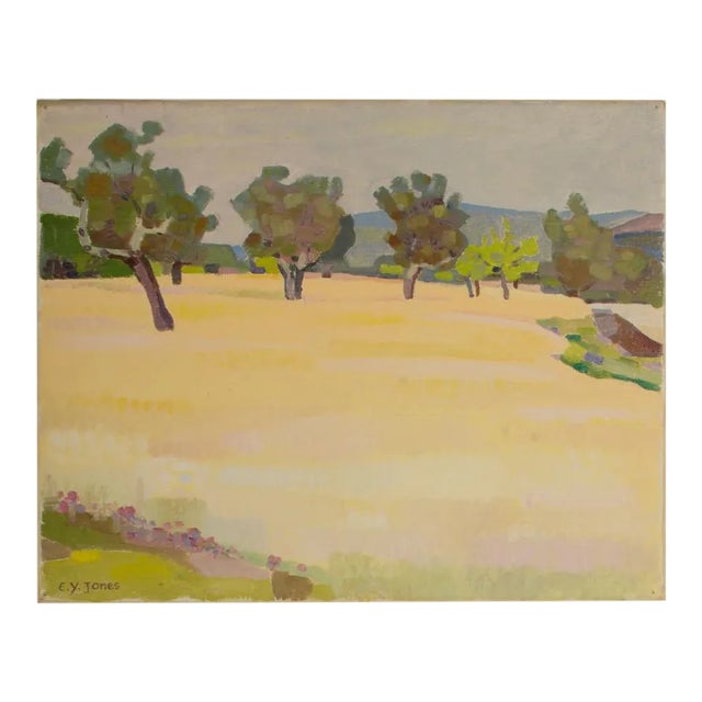 Ernest Yarrow-Jones (British B. 1872- D. 1951), "Spring Trees" Oil Painting For Sale