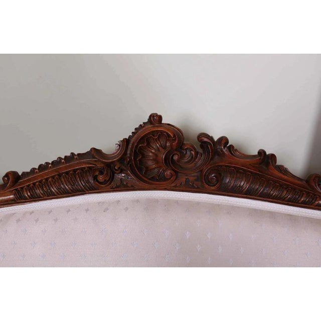 Rococo Louis XV Sofa in Oak For Sale - Image 6 of 6