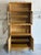 Mid-Century Modern Vintage Oak High Cabinet With Glass Door Hutch Display Storage Unit 1970s For Sale - Image 3 of 10