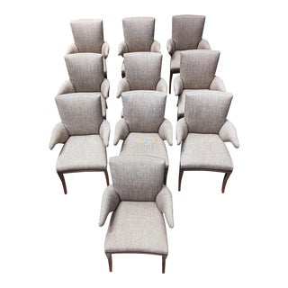 Set of 10 Rose Tarlow Melrose House Swedish Dining Arm Chairs For Sale