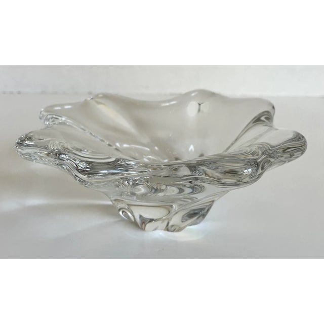 Here is a stunning crystal piece made by Baccarat in the 1970's in France. It is signed on the bottom. It features thick...