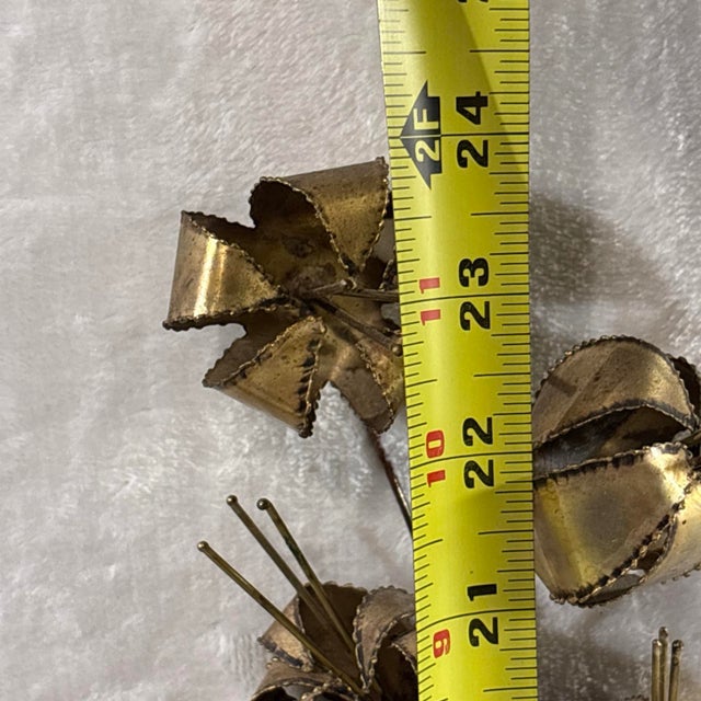 VTG Curtis Jere Rare Agave Welded Brass & Copper Brutalist Sculpture 32x24x3 For Sale - Image 12 of 12