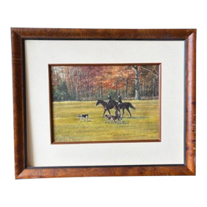 Back From the Hunt, Watercolor by Christine Daly, Framed
