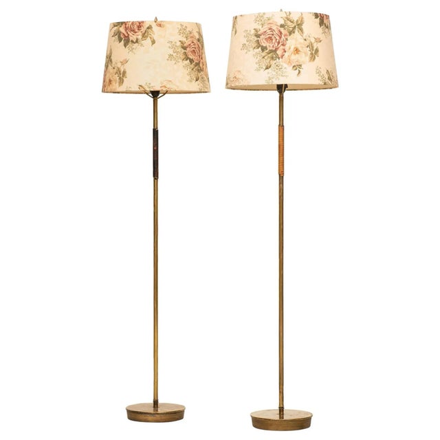 Finnish Floor Lamps Attributed to Paavo Tynell, 1950s, Set of 2 For Sale - Image 13 of 13