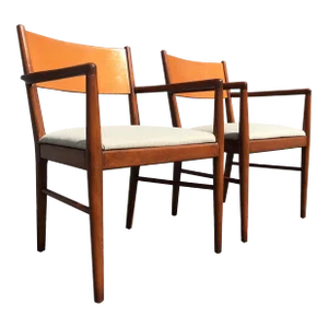 1960s Mid-Century Modern Armchairs in the Style of Finn Juhl - A Pair