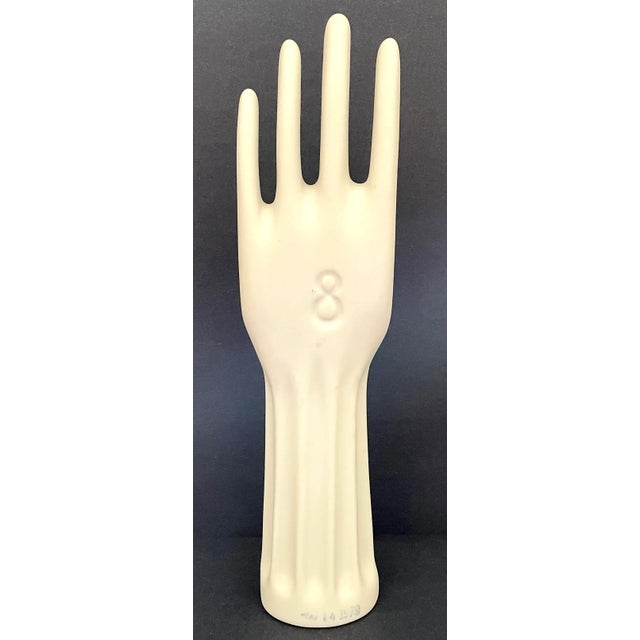 American Vintage 1979 Porcelain Glove Form For Sale - Image 3 of 9