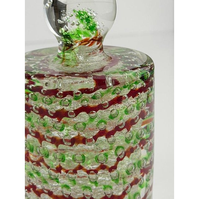 Bullicante and Silver Murano Glass Paperweight from Fratelli Toso, 1960s For Sale - Image 9 of 10
