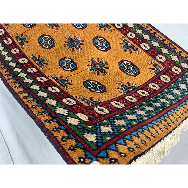 Brown Terracotta Brown Tribal Geometric Gul Runner Rug, 2'9" X 9'5" For Sale - Image 8 of 12