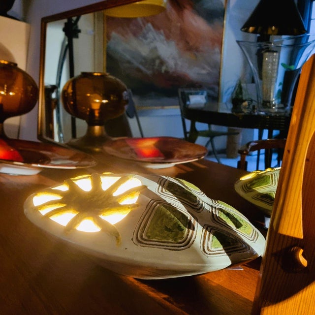 Ceramic Mid-Century Ceramic Wall Lamp, 1960s For Sale - Image 7 of 18