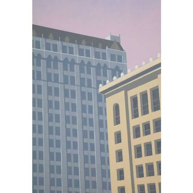 2000 - 2009 "Woolworth" Contemporary Architectural Acrylic Painting by Lynn Curlee For Sale - Image 5 of 8