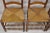 Early 1900s Antique Ladderback Primitive Rustic Oak Wood Rush Seat Dining Chairs - Set of 4 For Sale - Image 4 of 12