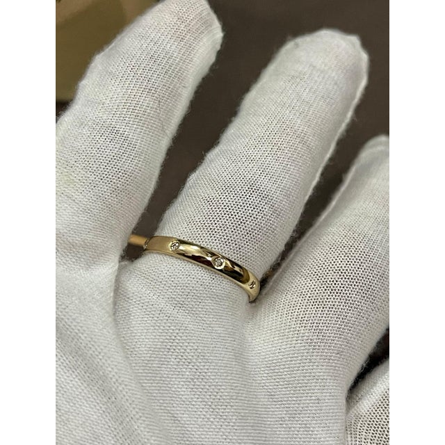 6 Flush Set Bezel Diamond Eternity Wedding Band in 14 Karat Yellow Gold For Sale - Image 12 of 18