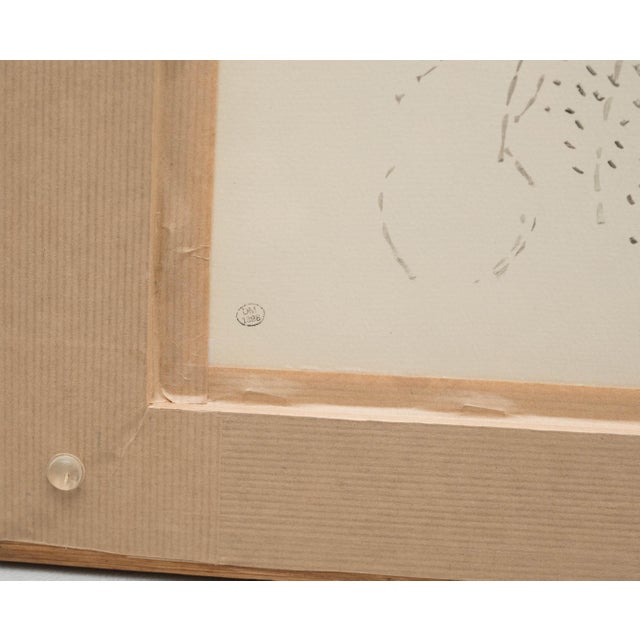 Dora Maar, Pointillist Surrealist Landscape, Paper, Framed For Sale - Image 14 of 15