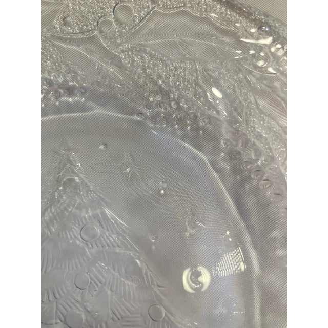 Late 20th Century Vintage Glass Christmas Tree Plates From France- Set of 6 For Sale - Image 5 of 7