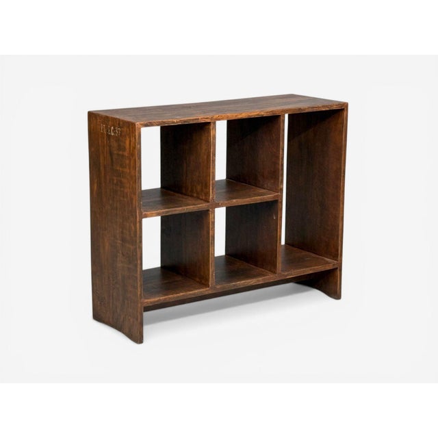 Mid-Century Modern Pierre Jeanneret, 5-Hole File Rack or Bookcase, Teak, Chandigarh, 1960s For Sale - Image 3 of 8
