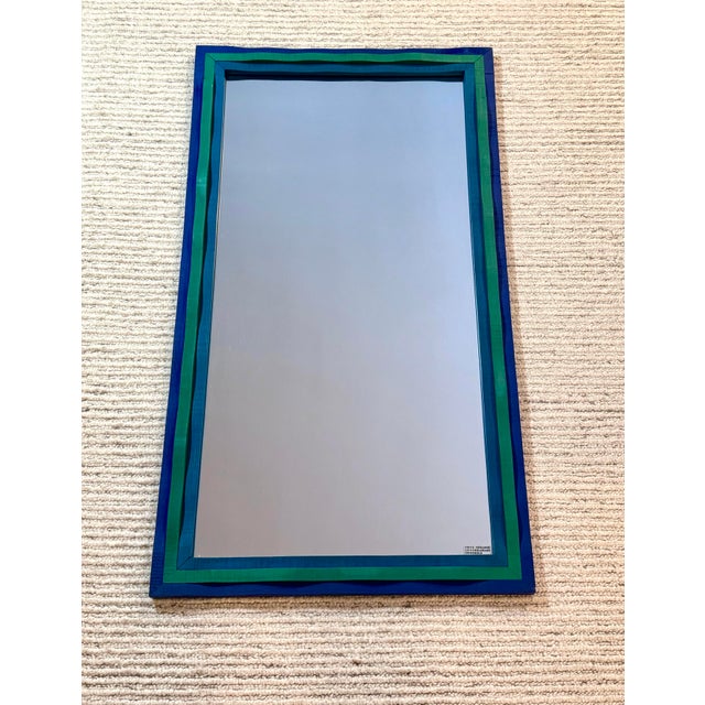 A fanciful Swedish modern mirror by multi-disciplinary visual artist Erik Hoglund, circa late 1960’s. Features a 3-part...