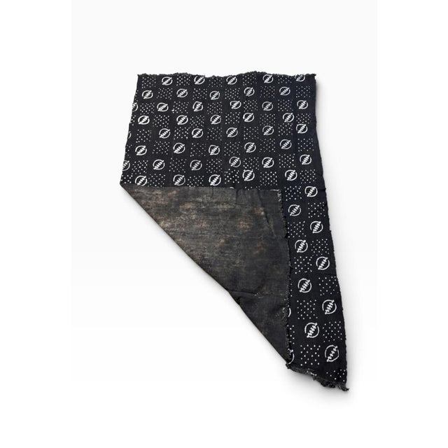 This vintage African Black and White Mud 100% cotton Cloth Textile is handwoven, hand-sewn, and hand-dyed by the expert...