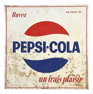 Pepsi-Cola Enamelled Plate