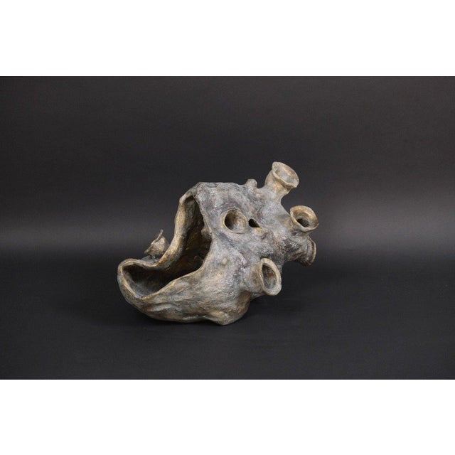 Hugo Verheyen, Hunger Sculpture, 1970s, Bronze-Patinated Terracotta For Sale - Image 4 of 8