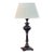 19th Century French Bronze Table Lamp With Baluster Column and Square Base For Sale