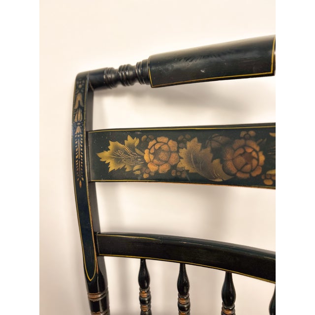 American Mid-20th Century Hitchcock Stenciled Chair For Sale - Image 3 of 6