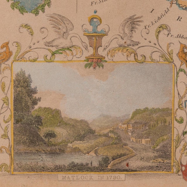 1860's Antique Lithography Map For Sale - Image 9 of 12