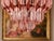 Fantastic and big Murano chandelier made by 112 Murano pink prism "quadriedri" in a nickel metal frame. Period: late 20th...