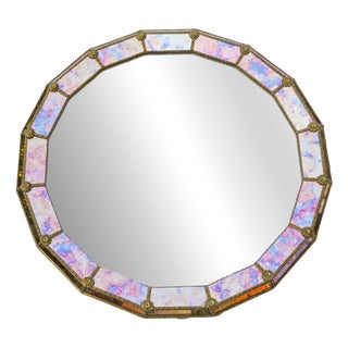 Vintage Italian Venetian Wall Mirror, 1970s For Sale