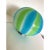Blue and Green Sphere Table Lamp in Murano Glass by Simoeng For Sale - Image 4 of 9