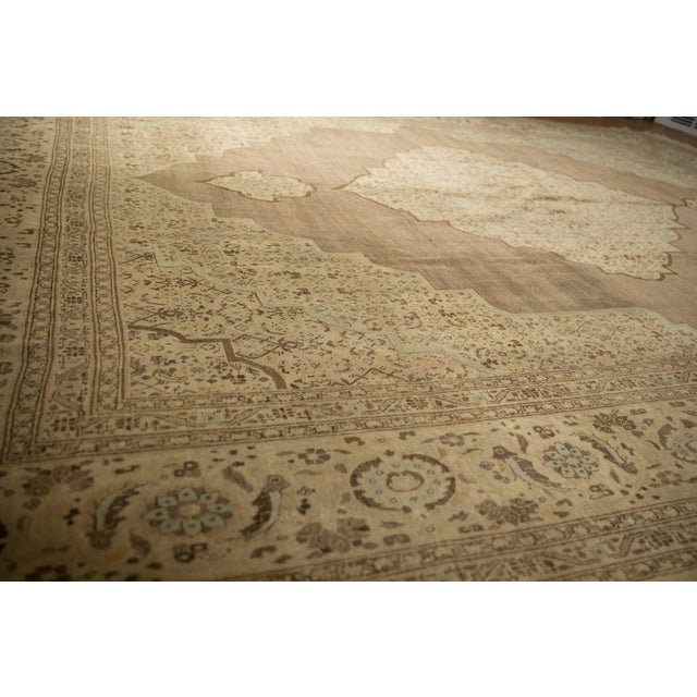 Antique Fine Distressed Tabriz Carpet - 10'2" x 13'4" For Sale - Image 16 of 16