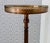 Mid 20th Century Mid-Century English Mahogany Brass Gallery Tripod Plant Stand / Drinks Table For Sale - Image 5 of 14
