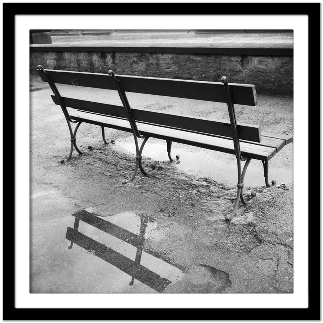 Public Bench at River Neckar Near Heidelberg, Germany 1936, Printed 2021 For Sale - Image 4 of 5