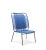 Blue cielo lounge high chair by sebastian herkner materials: galvanized and powder-coated tubular steel. Pvc strings are...