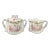 Late 19th Century Zea Scherzer z.s. & Co. Porcelain Creamer and Sugar Set- 2 Pieces For Sale