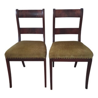 Dutch Biedermeier Sabel Chairs, 19th Century, Set of 2 For Sale