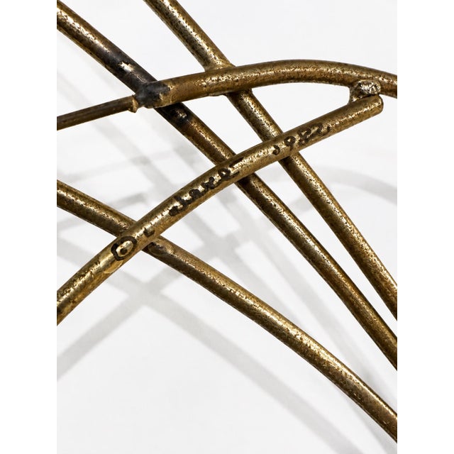 Mid-Century Modern Signed Curtis Jere/Artisan House Brass Bamboo Leaves Wall Sculpture MCM For Sale - Image 3 of 5